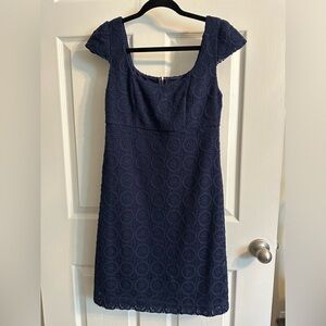 Lily Pulitzer Elegant Navy Lace Dress